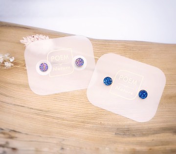 璀璨小圓耳釘 6mm