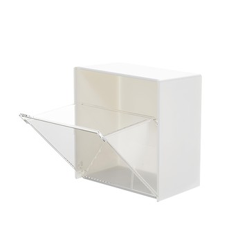 壁掛翻蓋收納盒 5個一套 HIPS+PP材質  1組