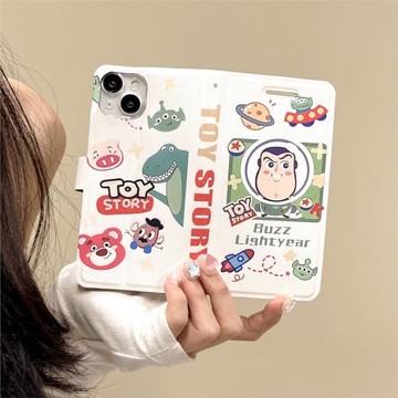 卡包巴斯光年適用三星s21ultra手機殼硅膠s23+s24翻蓋皮套s22動漫s20fe個性a53a33卡通男女a73全包s10/note10