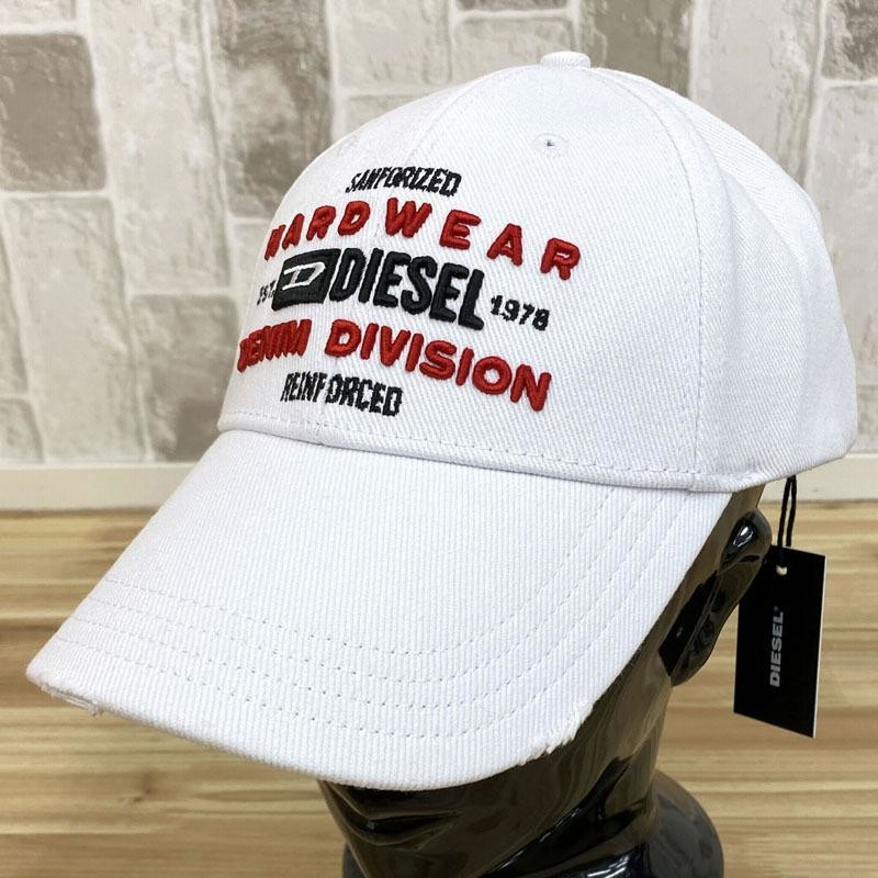 DIESEL ディーゼル メンズ キャップ 帽子 ロゴ 刺繍 ダメージ加工 6 