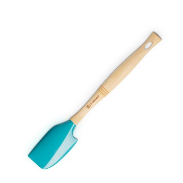 LE CREUSET -耐熱矽膠V中鏟 (加勒比海藍)
