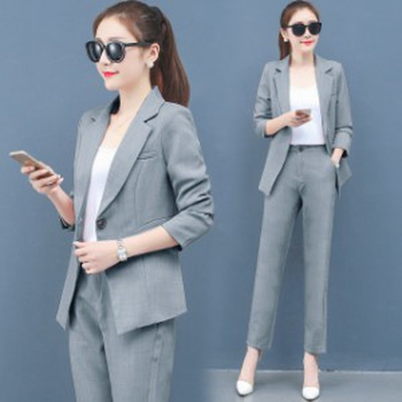 レディース フォーマルセットアップ 長袖 スーツジャケット ロングパンツ 通勤 ビジネススーツ オシャレ 着痩せ 大人 春秋冬新作 通販 Lineポイント最大get Lineショッピング
