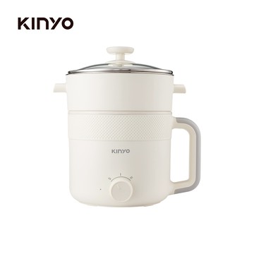 【KINYO】多功能1.7L陶瓷蒸煮美食鍋(FP-0901)