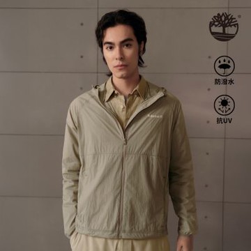 Timberland官方旗艦 中性灰色涼感防曬外套|A5NHCC20