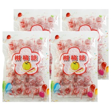 品味食族 柑梅糖  220g  4袋