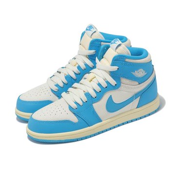 Nike 童鞋 Air Jordan 1 Retro High OG PS 中童 UNC 藍 米白 FD1412-402