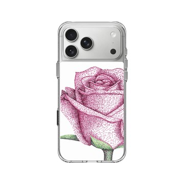 iPhone 17 Pro Max Clear Case（相機按鈕） 透明 - MOLECULARTS - 玫瑰