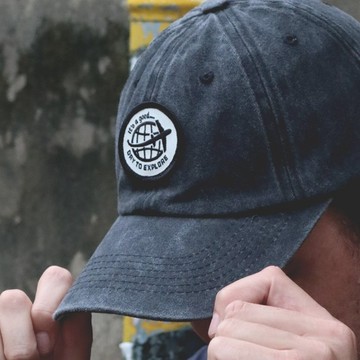 全球探險 黑色復古老帽 Global Explorer BURA Vintage Cap