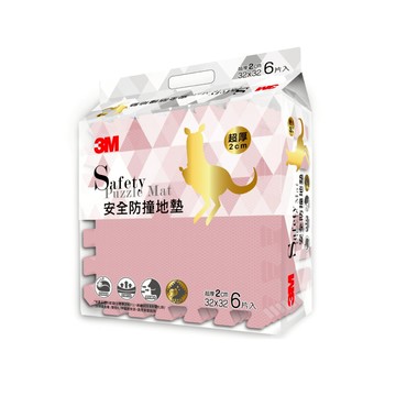 3M 安全防撞EVA巧拼地墊 32cm 乾燥玫瑰 兒童 6片裝