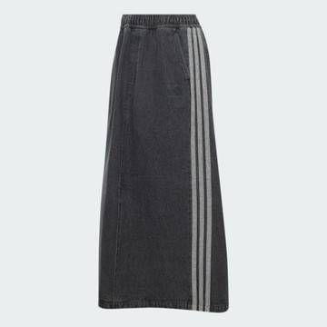 Adidas 愛迪達 St Dnm Wsh Sk KV0623 女 丹寧長裙 水洗 舒適 穿搭 黑