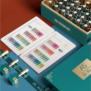 爆閃鉑金 RNG｜AS 綠瓶 30色系列套組｜光撩 美甲 色膠套組 指甲油套組 甲油膠套組 美甲膠套組 光撩套組 貓眼