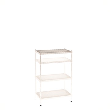 [客尊屋]粗管/沖孔/45x75x120hcm 白騎士沖孔 四層架白騎士