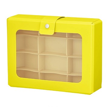 LIHIT LAB. A6手提置物盒  黃色  18.5 x 14.2 x 5.8cm  1個