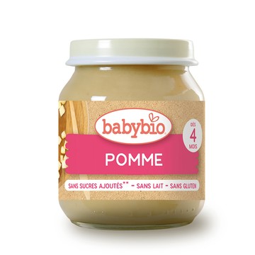 Babybio 【法國】生機蘋果鮮果泥130gX6《 專業嬰幼兒副食品》