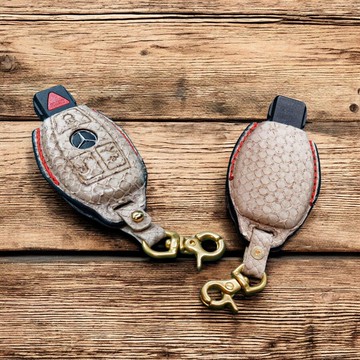 道奇汽車鑰匙皮套 義大利皮革