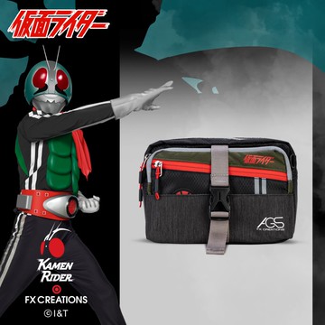 【假面騎士】1號 側背/腰包兩用包 #綠 KMR76383AP-A
