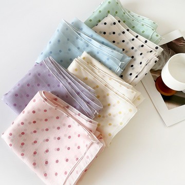 【唯家】臺灣出貨 絲巾 2025新款 純色絲巾 波點絲巾 薄款 歐根紗紗巾 夏季絲巾 裝飾絲巾 長條 圍巾 披肩