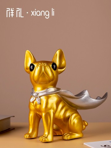 新品上架~祥禮擺件家居飾品狗收納北歐創意客廳擺設開業禮物電視柜裝飾擺- 雙11全館免運