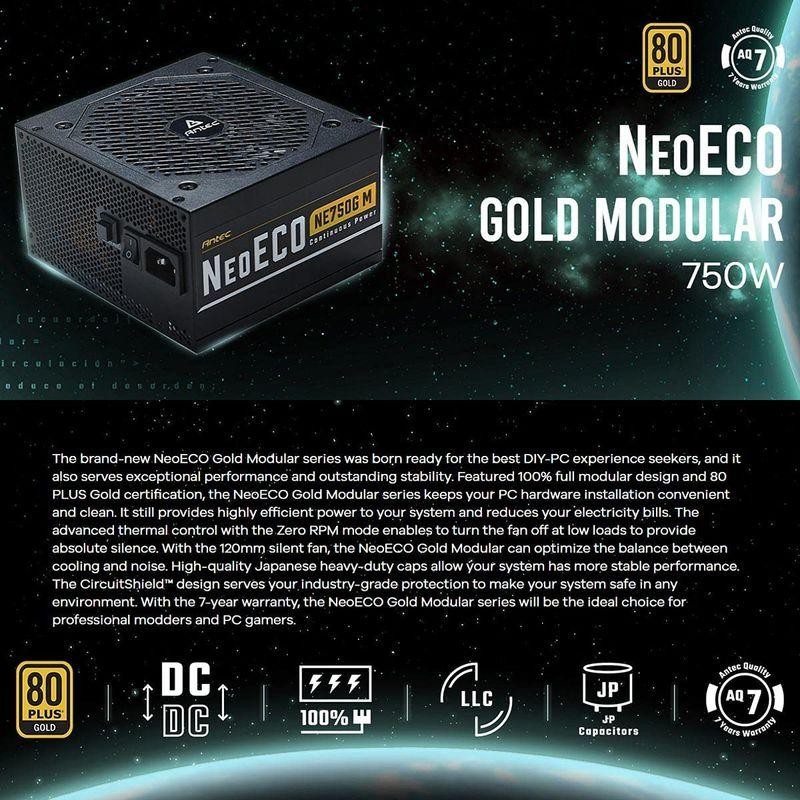 電源ANTEC 750W 電源ユニット GOLD