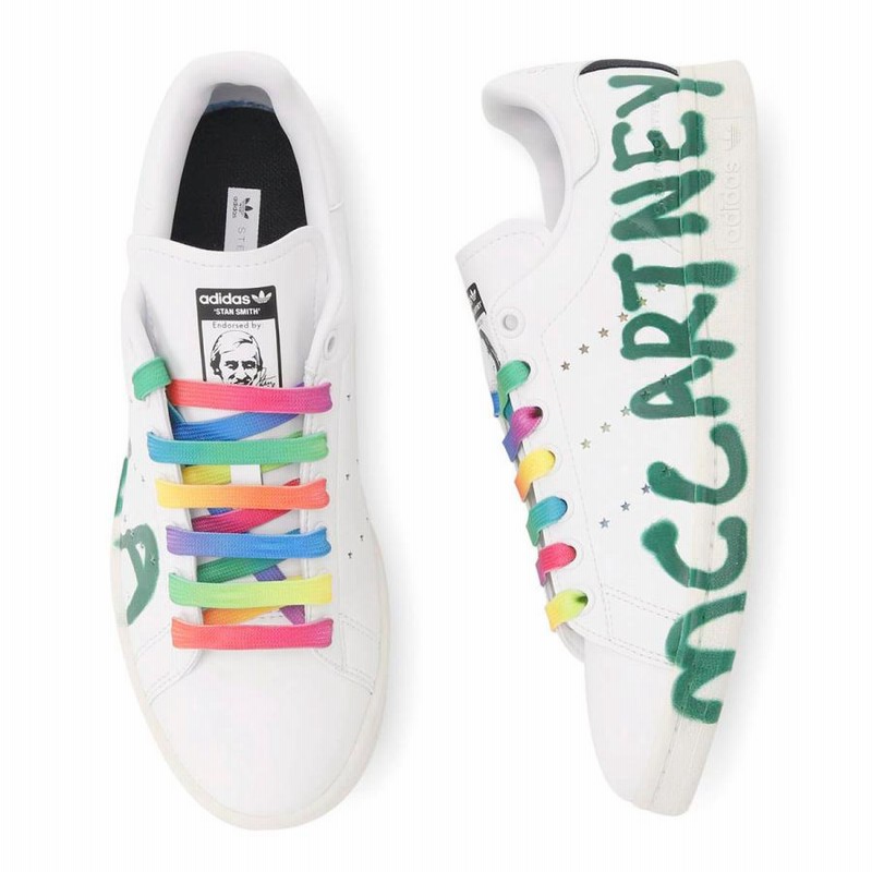 ステラマッカートニー STELLA McCARTNEY スニーカー STAN SMITH STELLA McCARTNEY×adidas ホワイト  レディース 800447-n0270-k096 LINEショッピング