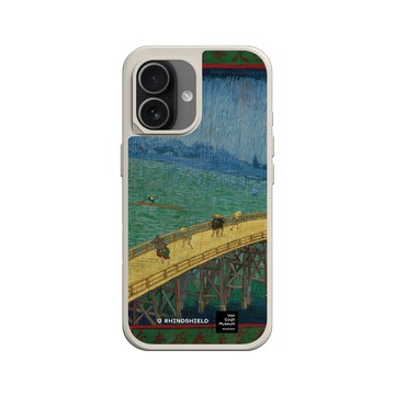 iPhone 17 SolidX 貝殼灰 - Van Gogh Museum - 雨中橋：仿歌川廣重