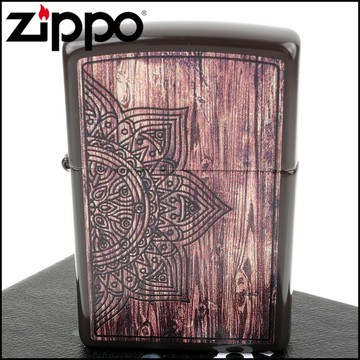 【ZIPPO】美系~Wood Mandala-木紋曼陀羅圖案設計打火機