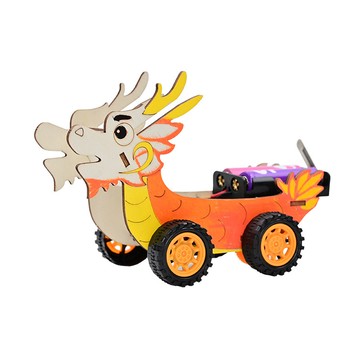 「藍象科學小實驗」龍舟動力車 端午節diy手工科技小製作國小生優秀文化傳承教具材料