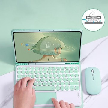 適用三星平板S6 Lite/S7/S8妙觸控藍牙鍵盤A9+保護套A7皮套X200殼