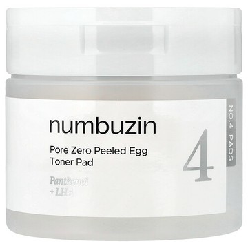 Numbuzin, 4 號無毛孔去角質雞蛋爽膚水棉片，70 片，6.42 液量盎司（190 毫升）
