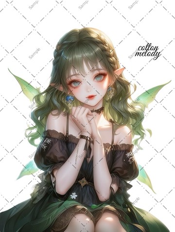 original sticker no.1188 人物貼紙 原創貼紙 人物貼紙 女孩貼紙 原創人物貼紙