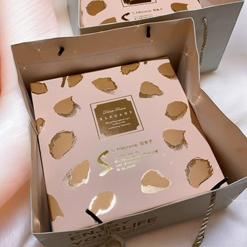 🚚快速出貨🚚 HAPPY NEW YEAR!【甜盒子Pâtisserie S.】可麗露 16入禮盒-豹紋玫瑰金禮盒+禮袋