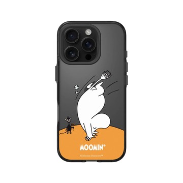 iPhone 16 Pro Clear 酷墨灰 - Moomin - 倒立看世界