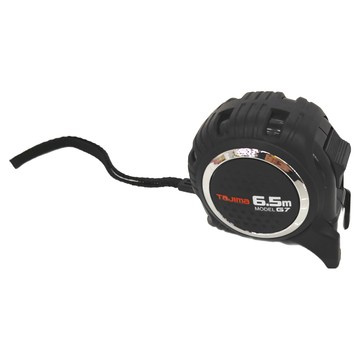 TaJIma 田島 G7白鋼厚 捲尺 包膠 雙面印刷 全公分 無快扣 G7L2565 6.5m x 25mm 黑色 446g  1個