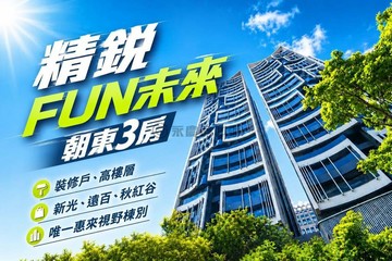 精銳Fun未來｜超高樓裝潢美學大三房平車視野美景｜台中市西屯區寶慶街
