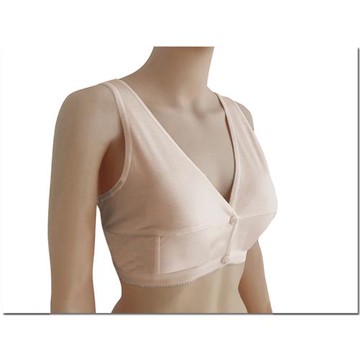 中老年人無鋼圈純棉文胸薄款前扣式小背心夏季媽媽文胸老太太內衣