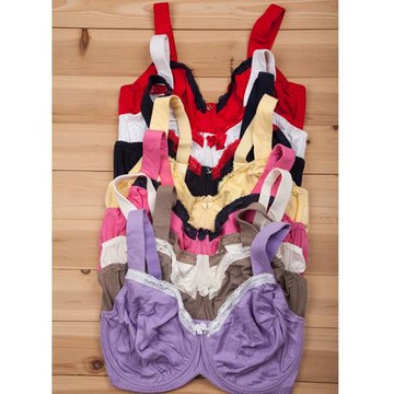 N215A新款限時特惠單件包郵純色寬肩帶減壓舒適棉質內衣75-110EFG