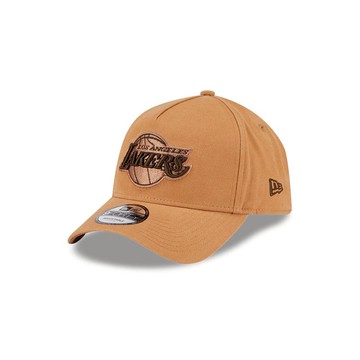 NEW ERA 男女 9FORTY AF WASHED CANVAS BRONZE 杉磯湖人 淡古銅 NE60747695