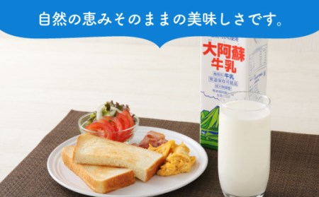 大阿蘇牛乳 1L×6本×12ヶ月 合計72L 紙パック 牛乳 成分無調整牛乳 常温保存可能