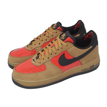 Nike 休閒鞋 Air Force 1 Low Retro 男鞋 棕 紅 上海站 AF1 FZ3081200
