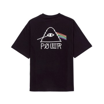 日本限定POLER PSYCHEDELIC RELAX FIT TEE 山形眼重磅TEE/黑 - XL