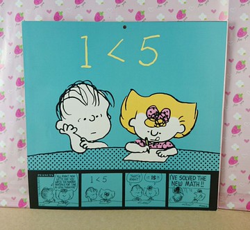 【震撼精品百貨】史奴比Peanuts Snoopy  超大卡片 算術藍 橘 震撼日式精品百貨