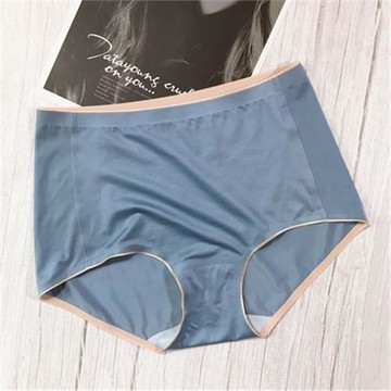 出口外貿尾單秘密剪標豹紋無痕光面一片式包臀大碼高腰棉內褲女士