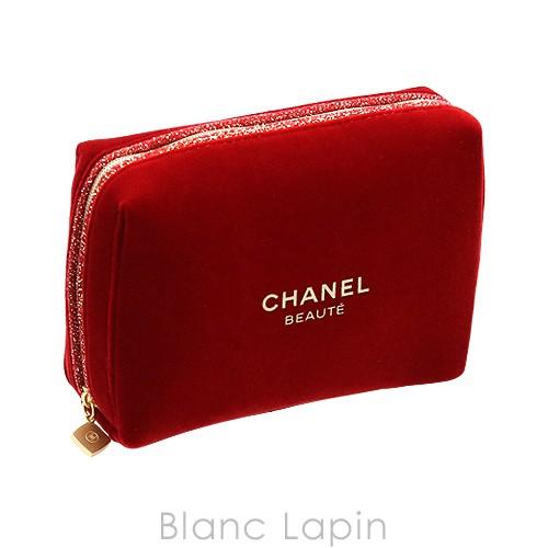 ノベルティ】 シャネル CHANEL コスメポーチ スクエア #レッド [066738 ...