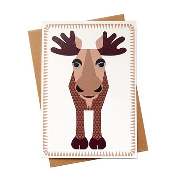 大角鹿 3D紙動物勞作DIY【1973-mibo卡片 多用途】