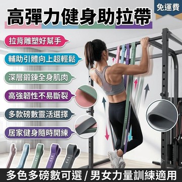 引體向上輔助帶 健身拉力帶 彈力健身带 阻力帶 練背 練腿 力量訓練 健身護具