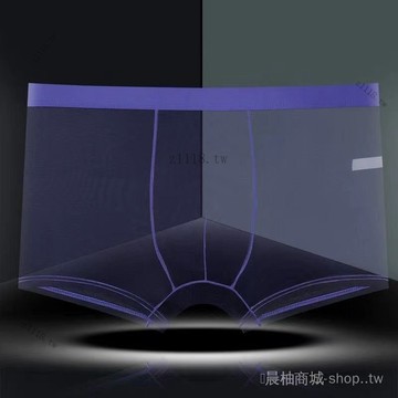 🎇可開發票✨夏季男士內褲全透明性感誘惑超薄網紗透氣四角短褲男生平角內褲頭#免運
