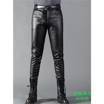 Elastic tights PU leather pencil pants彈力緊身褲PU皮革鉛筆褲