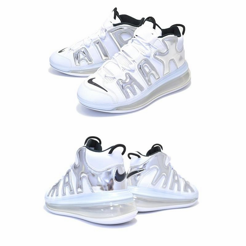 NIKE AIR MORE UPTEMPO 720 QS 1 white/chrome-black bq7668-100 ナイキ エア  モアアップテンポ 720 スニーカー モアテン ホワイト クローム AIR 720 | LINEブランドカタログ