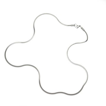 GuangYu簡約氣質銀色蛇骨鏈男小眾鈦鋼細項鏈女鎖骨鏈百搭素鏈子