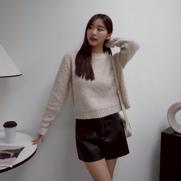 【Aa.chic】超Q簡約圓領針織毛衣(四色).女裝/上身/超Q/簡約/圓領/針織/毛衣/百搭/秋冬【C146269】